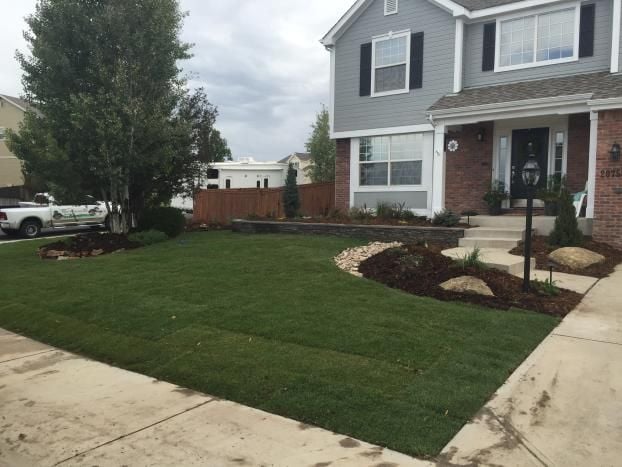 A recent landscaping job in the  area